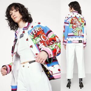 NWT Versace Jeans Rosebud Button Down Jacket 4